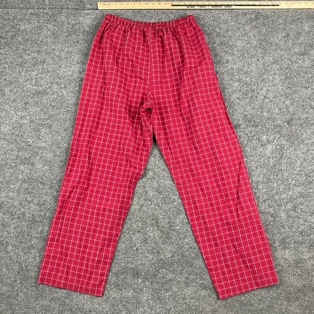 Concepts Sport Pajama Pants Mens‎ Size L Red Plaid Lounge Sleepwear Drawstring
